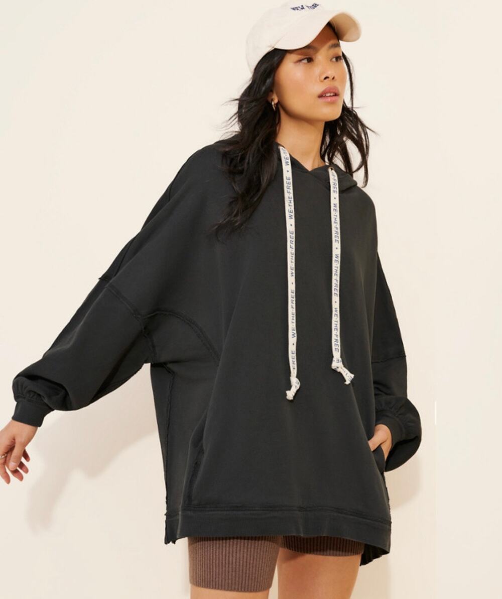We The Free Oversized Charcoal Hoodie Sweatshirt || Size S (Fits Oversized)